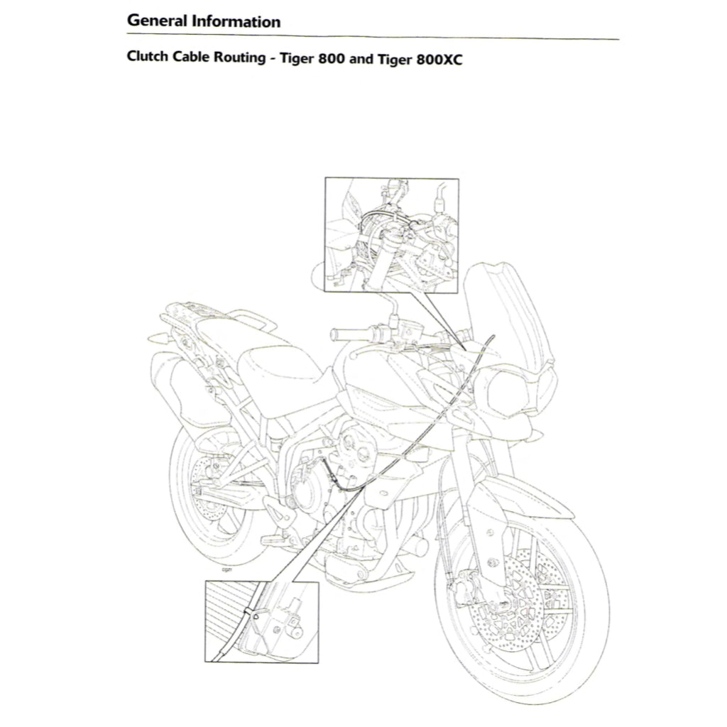 TRIUMPH TIGER 800XC/XCX/XRX 2015-2018 Full Manual Set – Repair & Maintenance Manual and User Handbook