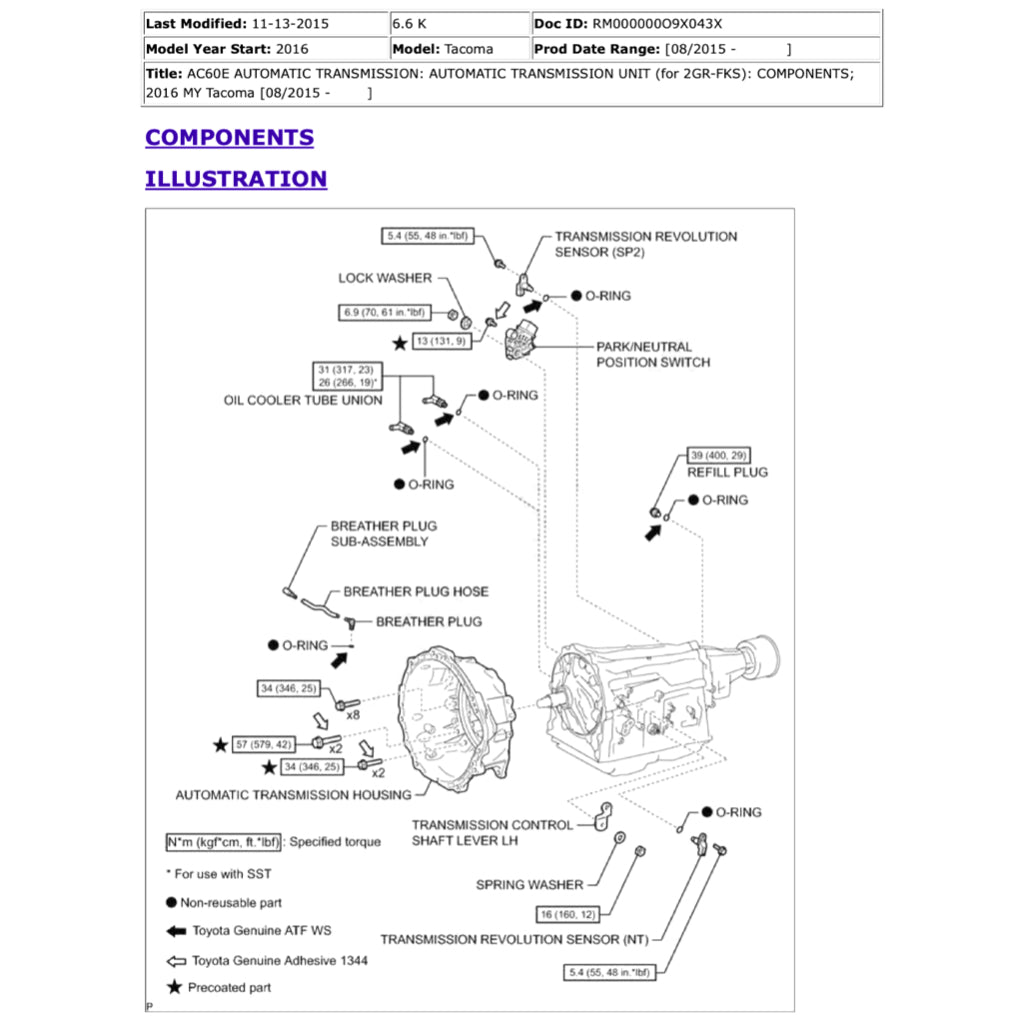 TOYOTA TACOMA N300 2015-2023 Full Manual Set – Repair & Maintenance Manual