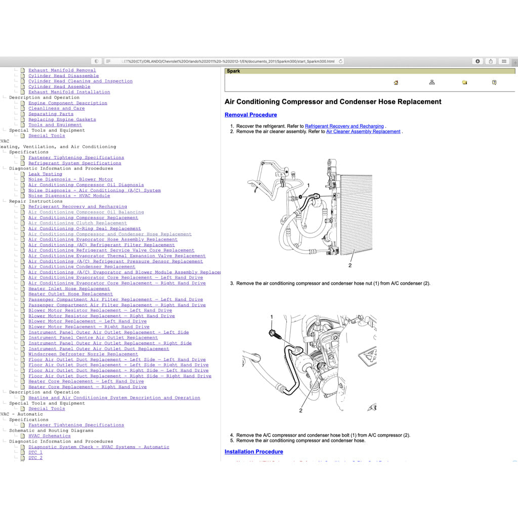 CHEVROLET SPARK M300 2009-2014 Full Manual Set – Repair & Maintenance Manual