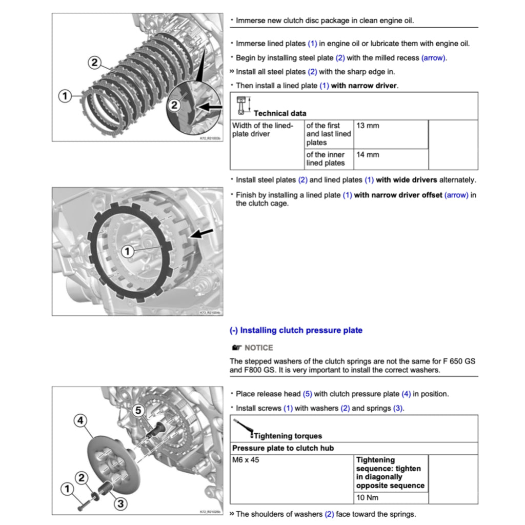 BMW F650 GS K72 2008-2012 Full Manual Set – Repair & Maintenance Manual and RIDER'S MANUAL