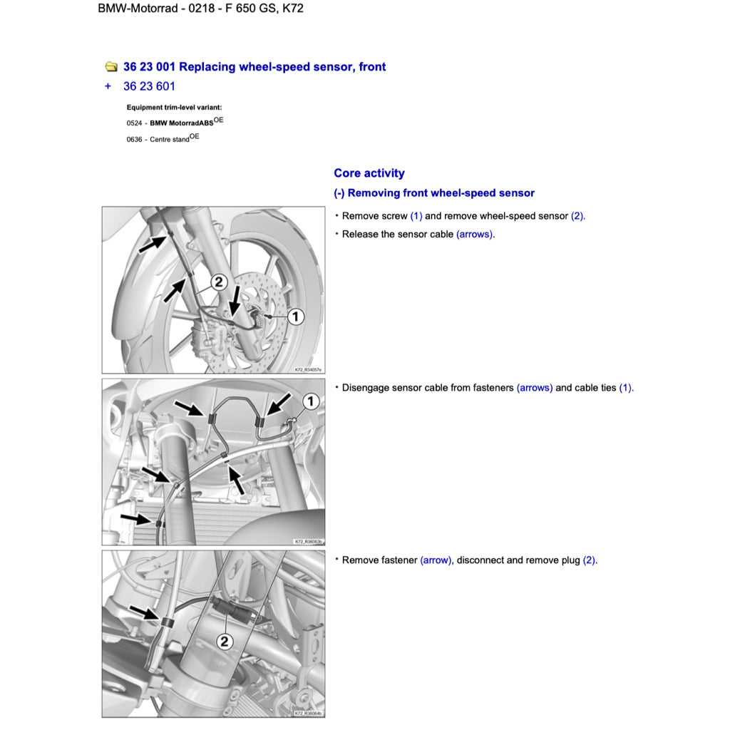 BMW F650 GS K72 2008-2012 Full Manual Set – Repair & Maintenance Manual and RIDER'S MANUAL