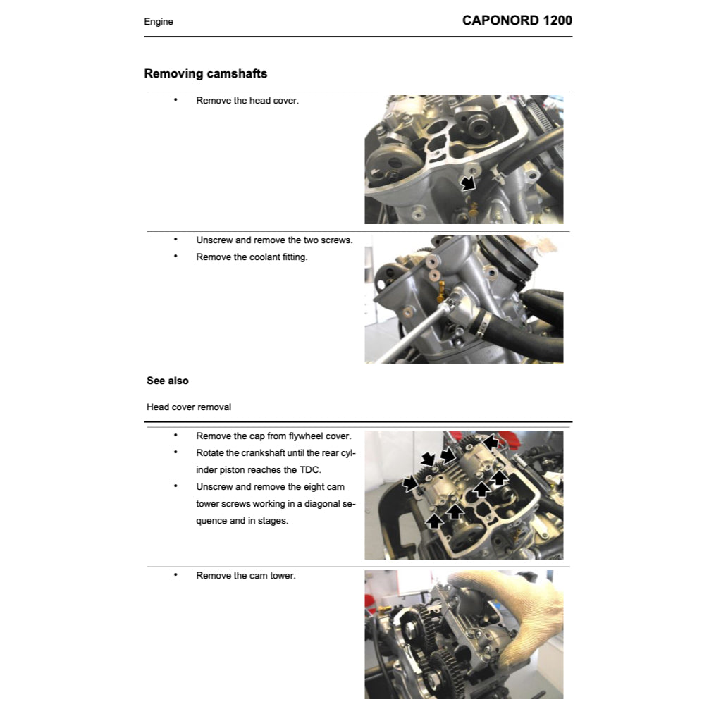 APRILIA CAPONORD 1200 2013-2018 Full Manual Set – Repair & Maintenance Manual and Spare Parts Catalog and User Handbook