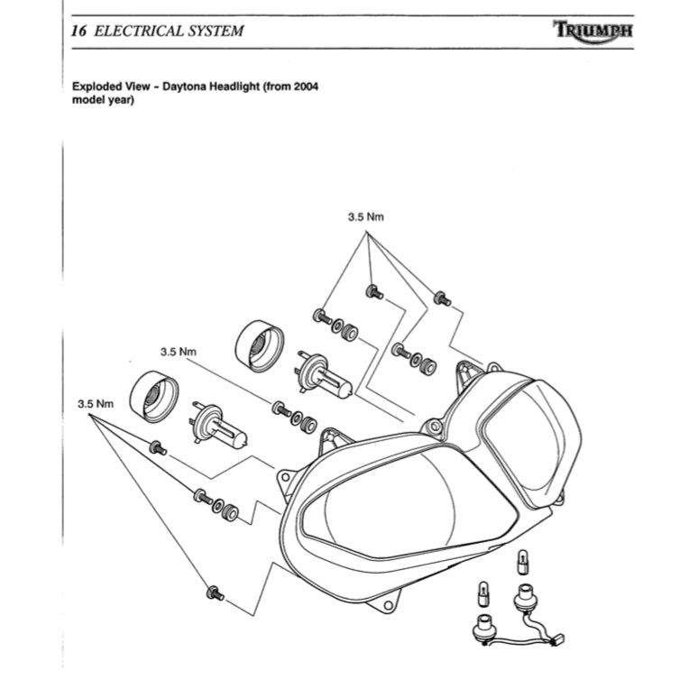 TRIUMPH DAYTONA 955i 2002-2006 Full Manual Set – Repair & Maintenance Manual and User Handbook