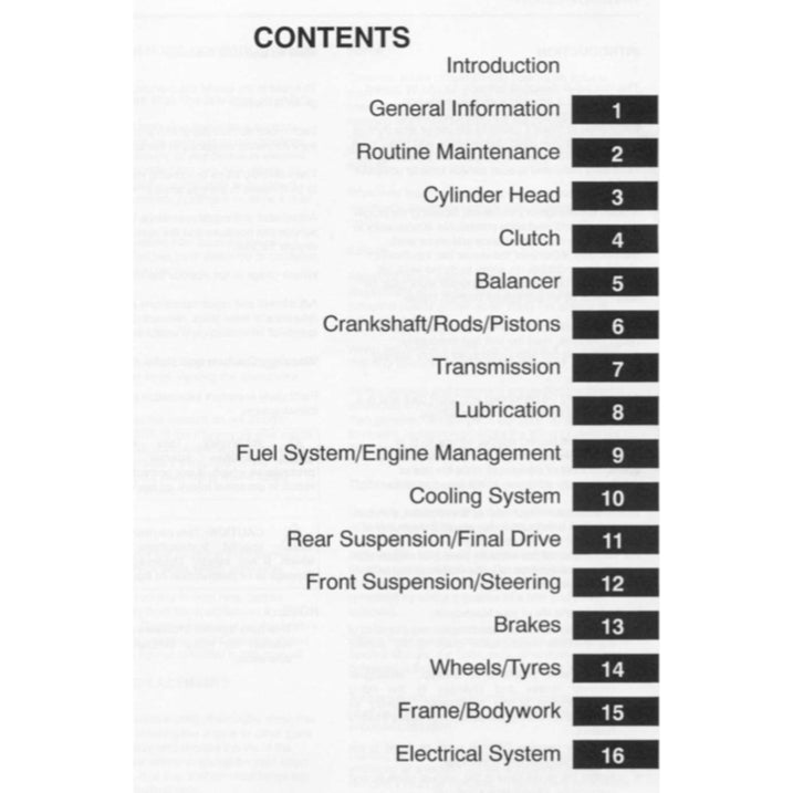 TRIUMPH SPRINT ST / RS 1999-2004 Full Manual Set – Repair & Maintenance Manual and User Handbook