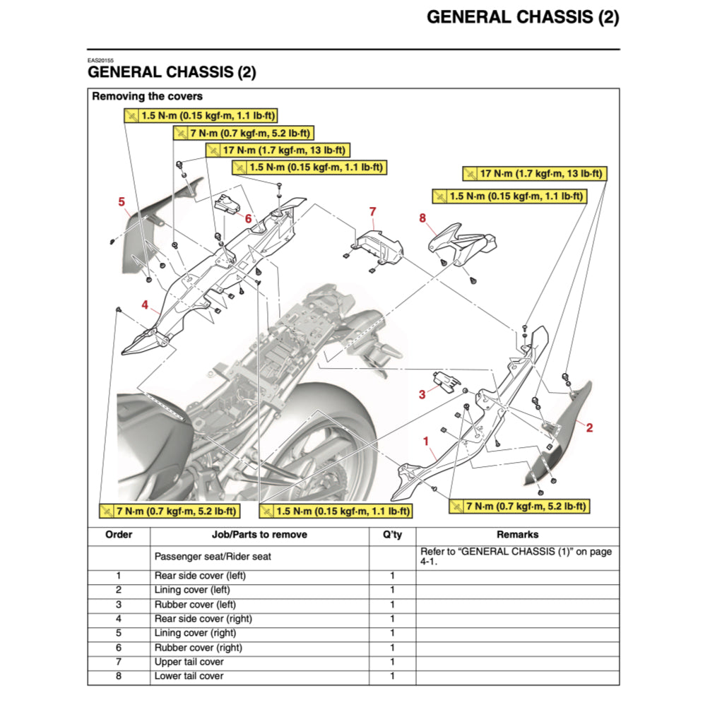 YAMAHA MT-07 MT07 2021-2022 Full Manual Set – Repair & Maintenance Manual and User Handbook
