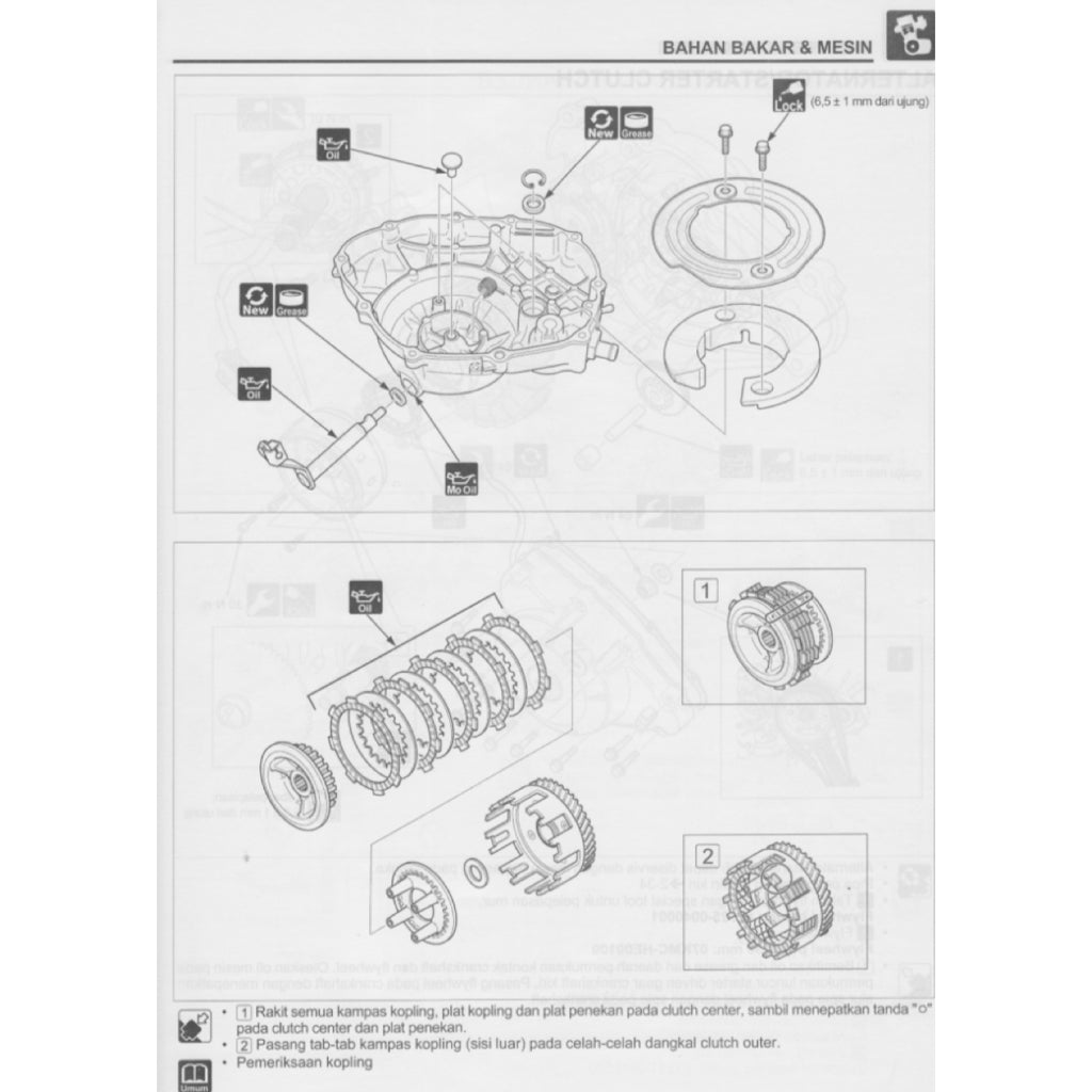 HONDA CBR150R 2015-2020 Full Manual Set – Repair & Maintenance Manual and Spare Parts Catalog and User Handbook - BAHASA INDONESIA