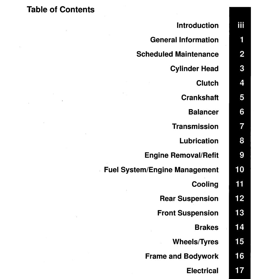 TRIUMPH SPRINT ST / RS 1999-2004 Full Manual Set – Repair & Maintenance Manual and User Handbook