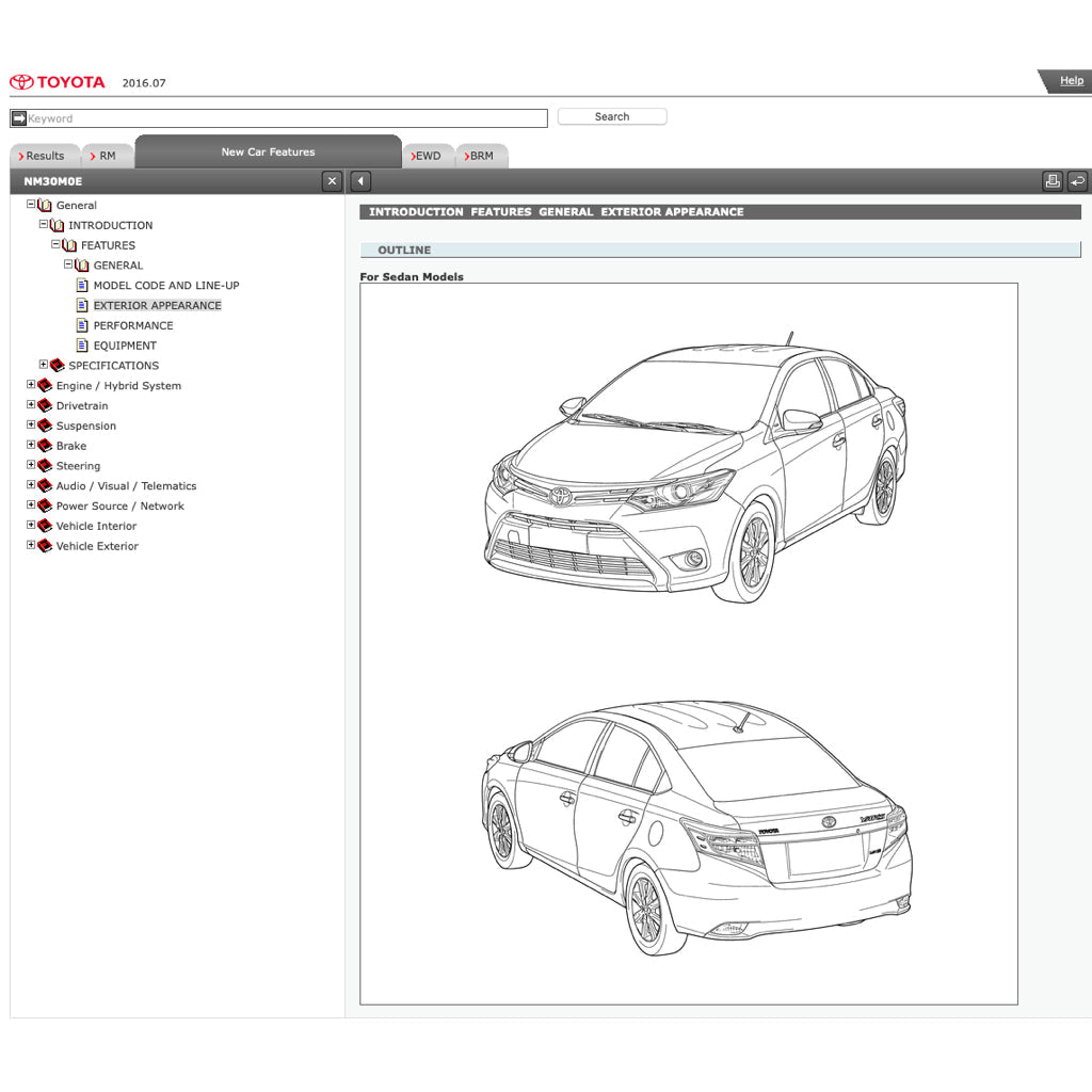 TOYOTA VIOS/YARIS NCP 150 151 NSP 150 151 2013-2022 Full Manual Set – ONLINE Repair & Maintenance Manual