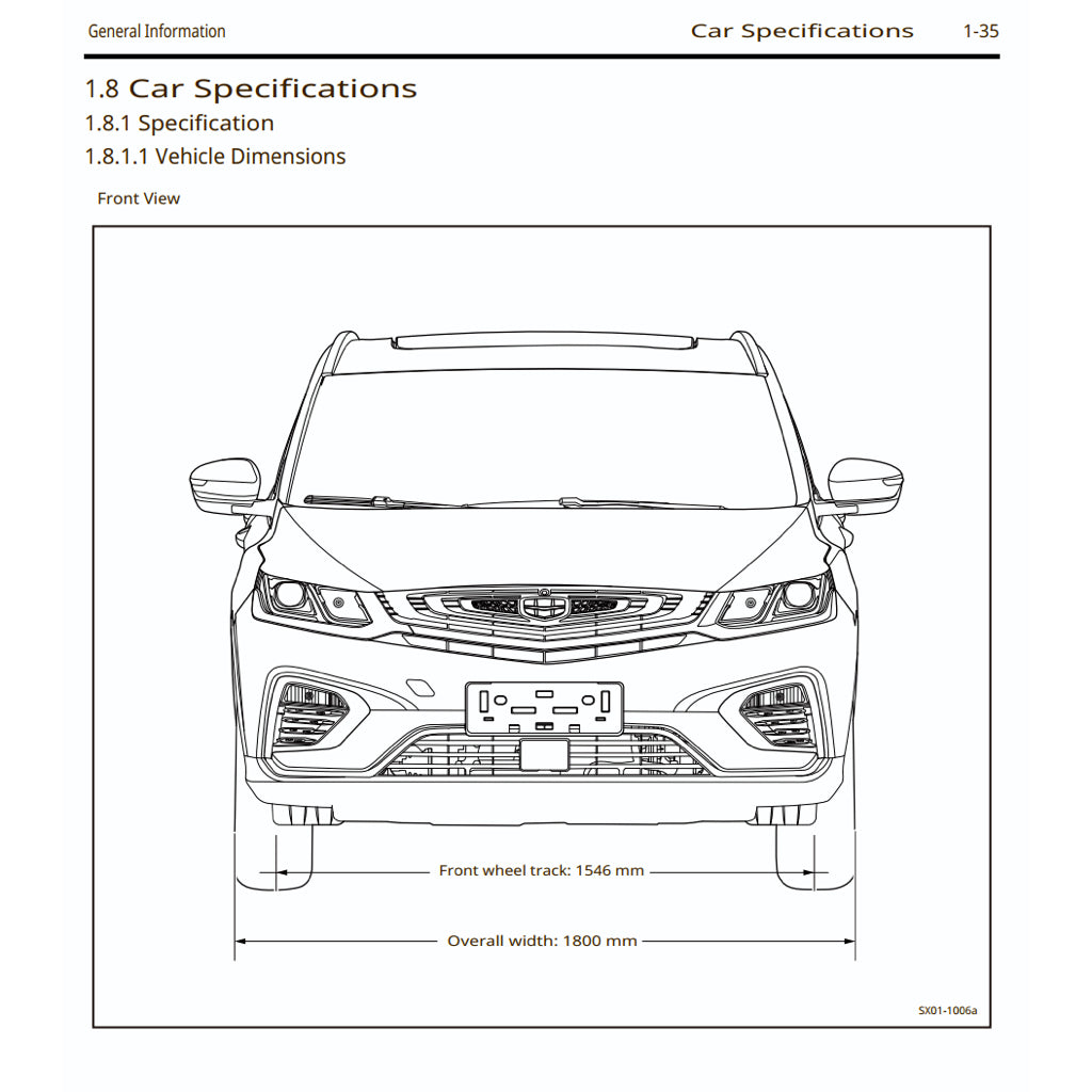 GEELY BINYUE / COOLRAY 2018+ Full Manual Set – Repair & Maintenance Manual