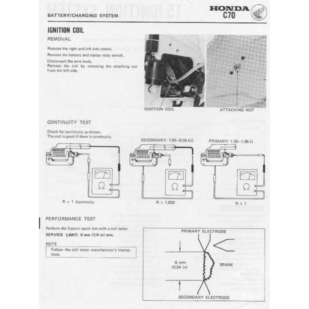 HONDA CUB70 C70 1970-1991 Full Manual Set – Repair & Maintenance Manual and Spare Parts Catalog and User Handbook