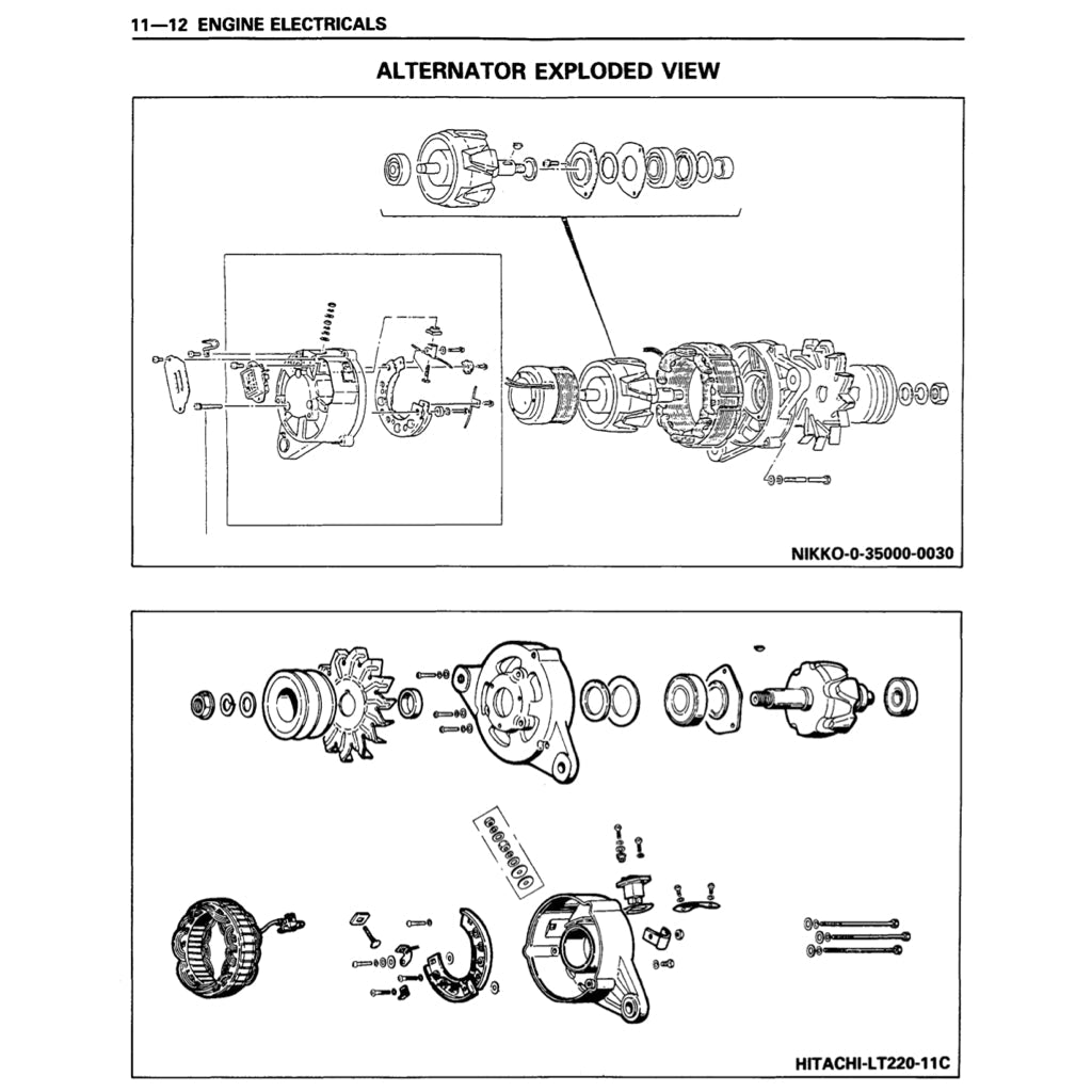 ISUZU ENGINE 4B-6B SERIES 4BB1-4BD1-6BB1-6BD1-6BG1 4BD1T-6BD1T-6BG1T Full Manual Set – Repair & Maintenance Manual