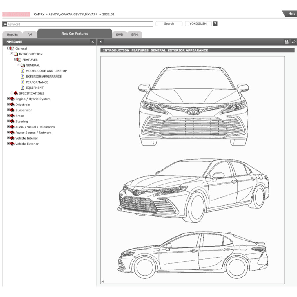 TOYOTA CAMRY ASV70 2018+ Full Manual Set – Repair & Maintenance Manual