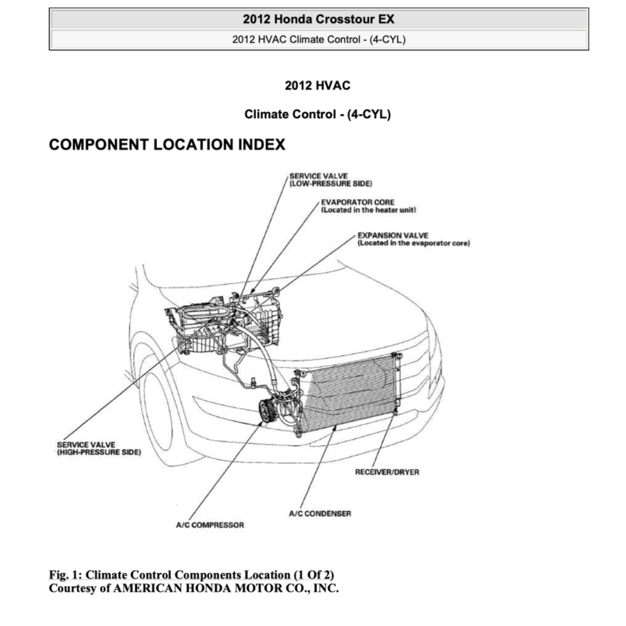 HONDA CROSSTOUR TF1/2 2010-2015 Full Manual Set – Repair & Maintenance Manual