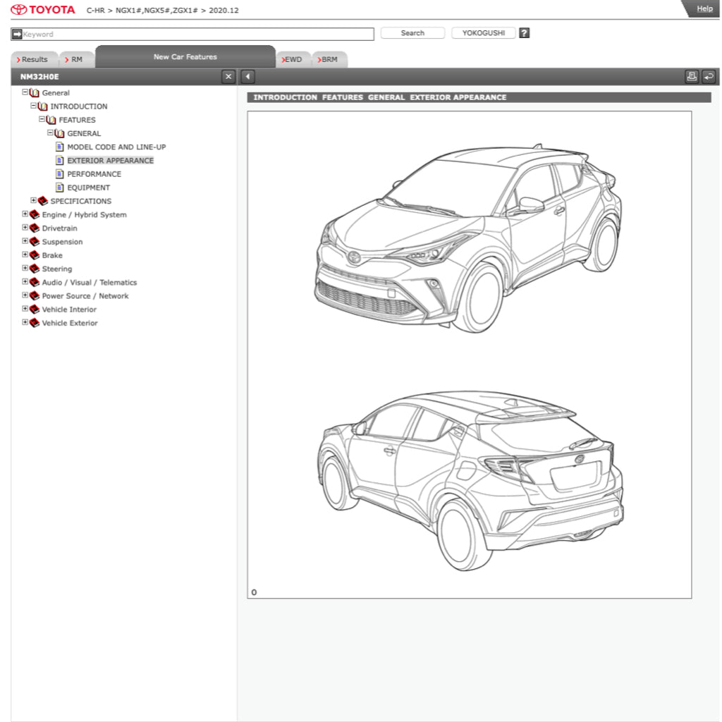 TOYOTA C-HR CHR 2017-2023 Full Manual Set – ONLINE Repair & Maintenance Manual