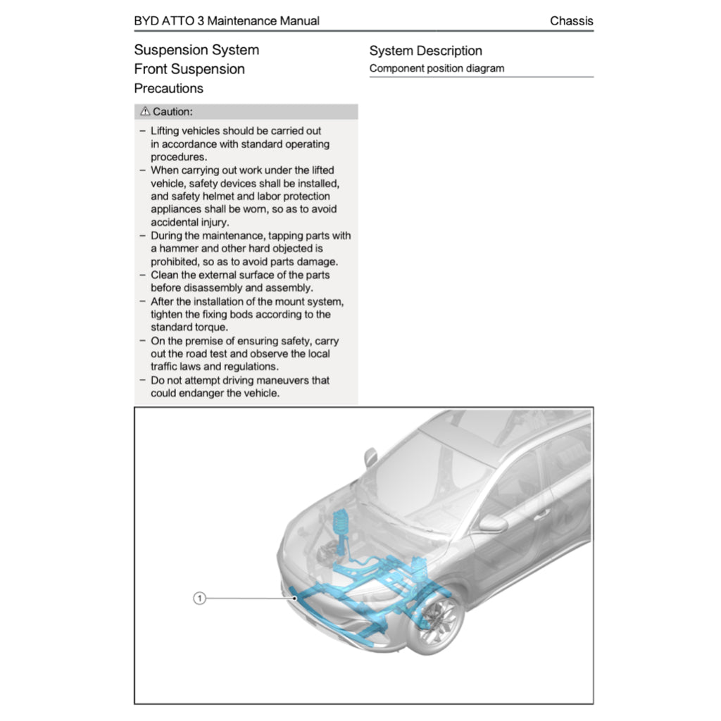 BYD ATTO 3 ATTO3 2022+ Full Manual Set – Repair & Maintenance Manual