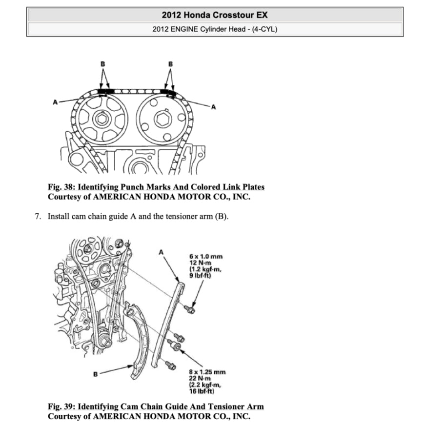 HONDA CROSSTOUR TF1/2 2010-2015 Full Manual Set – Repair & Maintenance Manual