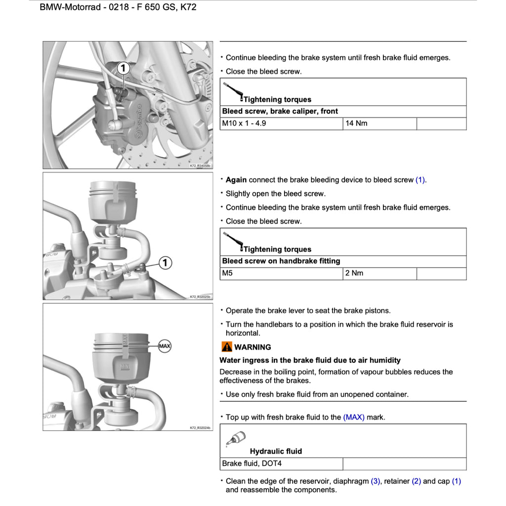 BMW F650 GS K72 2008-2012 Full Manual Set – Repair & Maintenance Manual and RIDER'S MANUAL