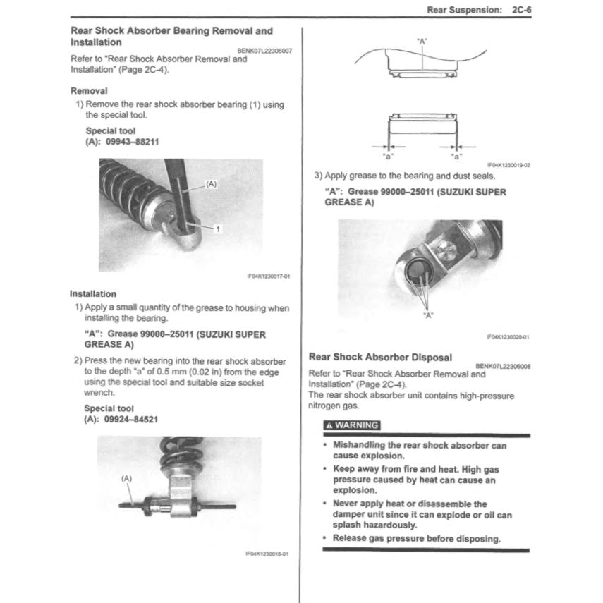 SUZUKI GSX-S1000S KATANA 2019-2023 Full Manual Set – Repair & Maintenance Manual and User Handbook