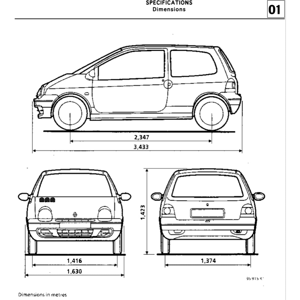 RENAULT TWINGO 1 1993-2007 Full Manual Set – Repair & Maintenance Manual