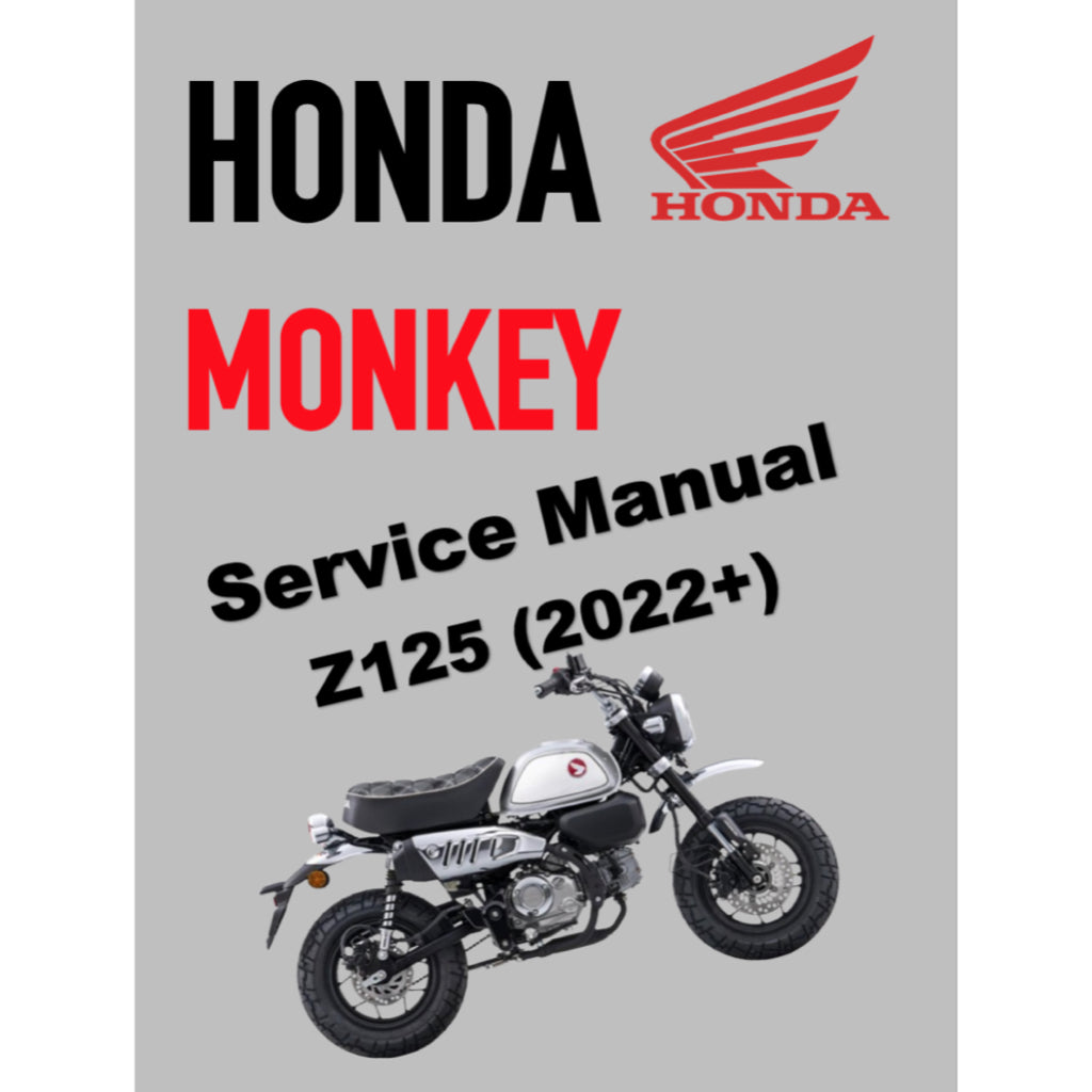HONDA MONKEY Z125 2019+ Full Manual Set – Repair & Maintenance Manual and Spare Parts Catalog and User Handbook