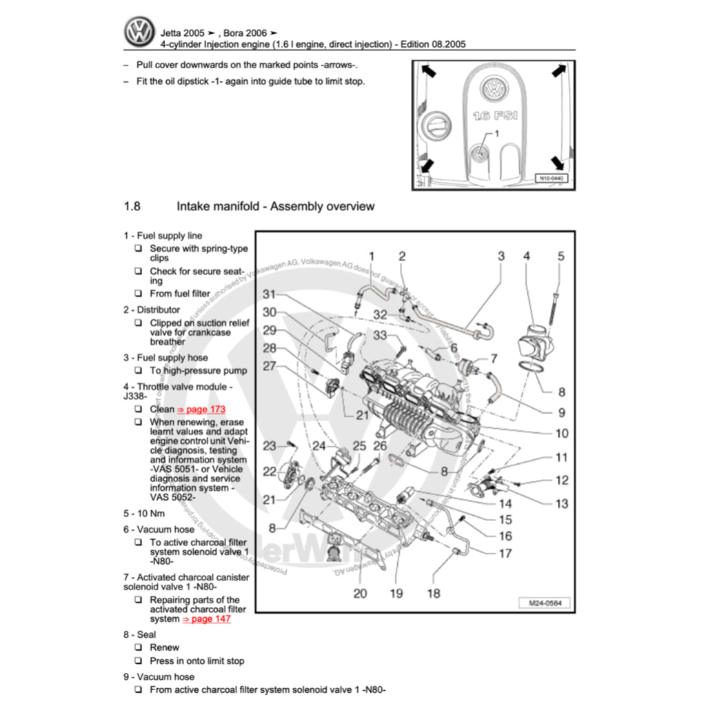 VW JETTA A5 2005-2010 Full Manual Set – Repair & Maintenance Manual