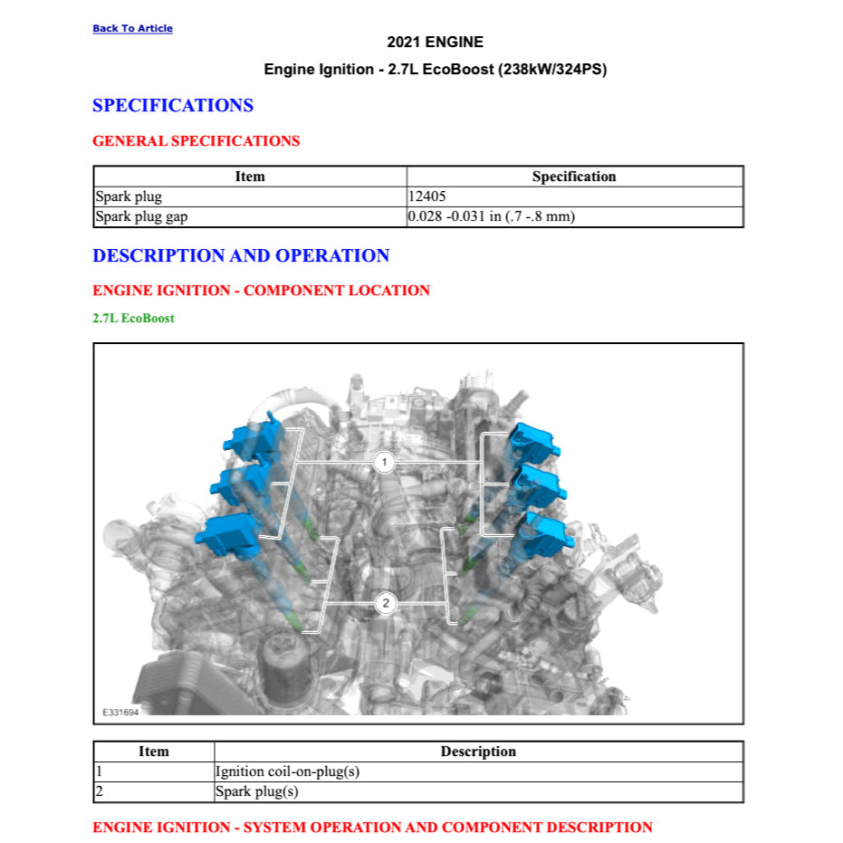 FORD F-150 F150 RAPTOR 2021+ Full Manual Set – Repair & Maintenance Manual