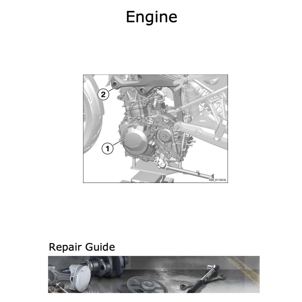 BMW F750GS K80 2018-2023 Full Manual Set – Repair & Maintenance Manual and RIDER'S MANUAL