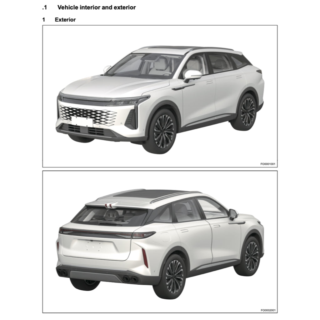 JAECOO OMODA C9 2023+ Full Manual Set – Repair & Maintenance Manual