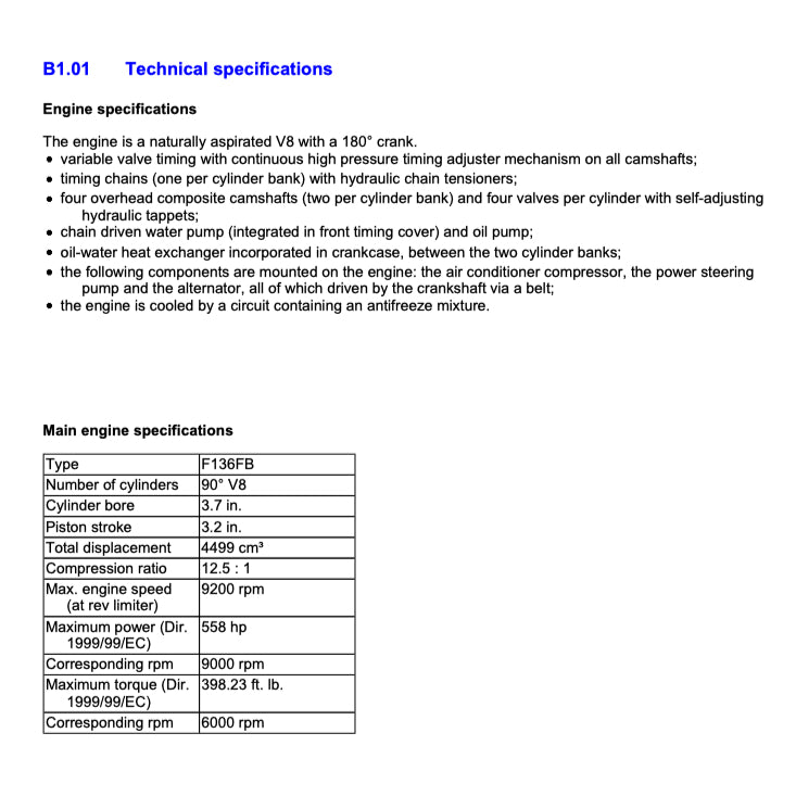 FERRARI 458 ITALIA F142 2009-2015 Full Manual Set – Repair & Maintenance Manual