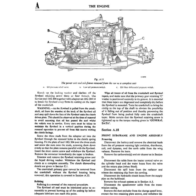 AUSTIN 1100 & 1300 1962-1971 Full Manual Set – Repair & Maintenance Manual