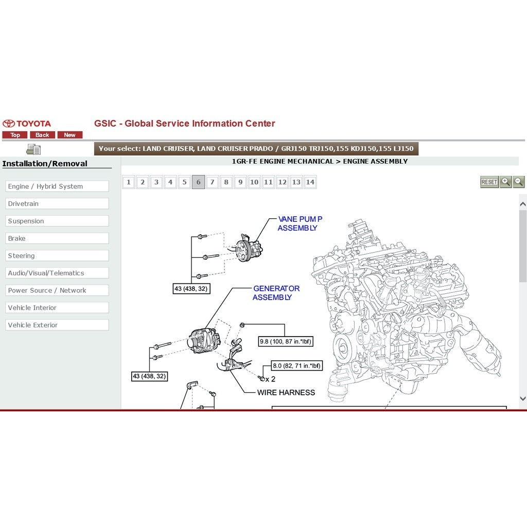 TOYOTA LAND CRUISER PRADO J150 2009-2023 Full Manual Set – Repair & Maintenance Manual