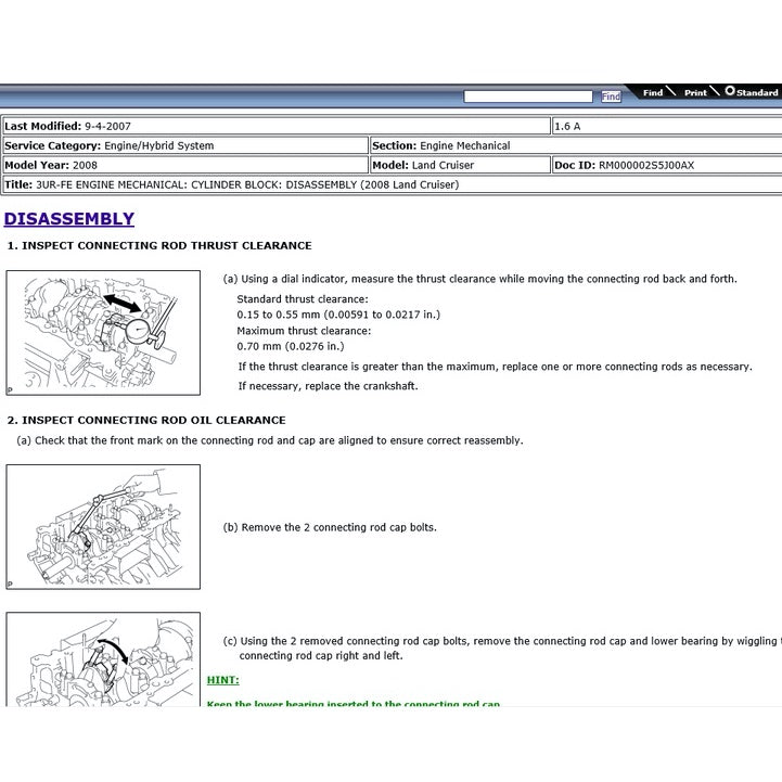 TOYOTA LAND CRUISER J200 2008-2021 Full Manual Set – Repair & Maintenance Manual