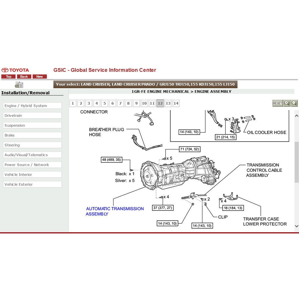 TOYOTA LAND CRUISER PRADO J150 2009-2023 Full Manual Set – Repair & Maintenance Manual