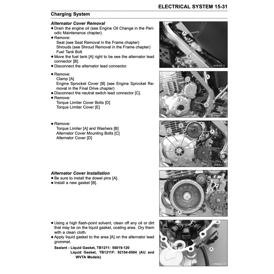 KAWASAKI KLX150L 2014-2018 Full Manual Set – Repair & Maintenance Manual andSpare Parts Catalog and User Handbook