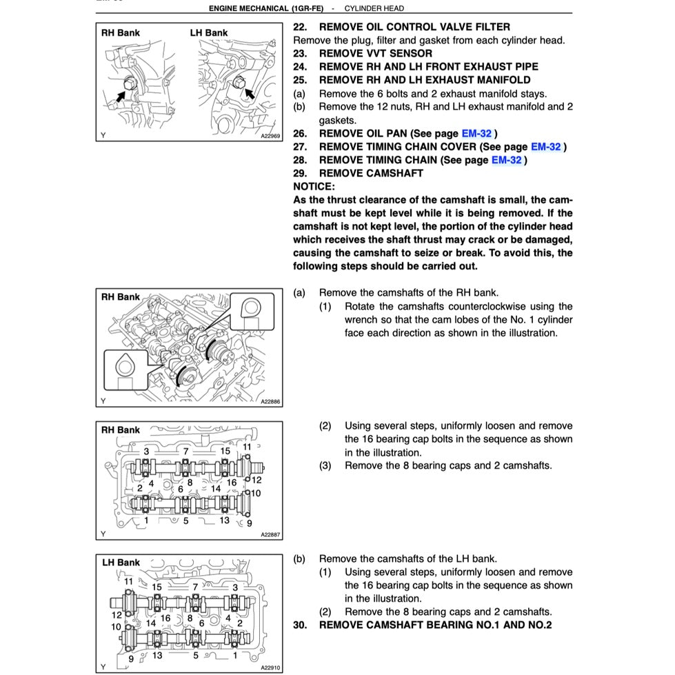 TOYOTA ENGINE 1GR-FE VVT-I Full Manual Set – SERVICE REPAIR WORKSHOP MANUAL