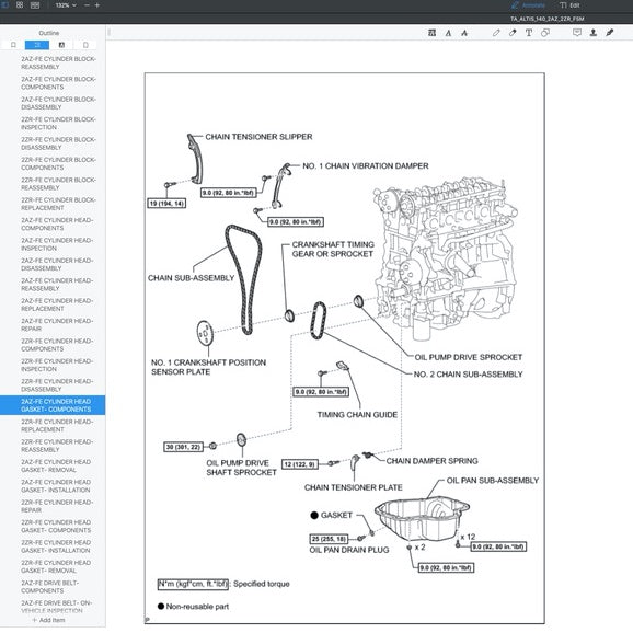 TOYOTA COROLLA ALTIS E140/150 2007-2012 Full Manual Set – Repair & Maintenance Manual