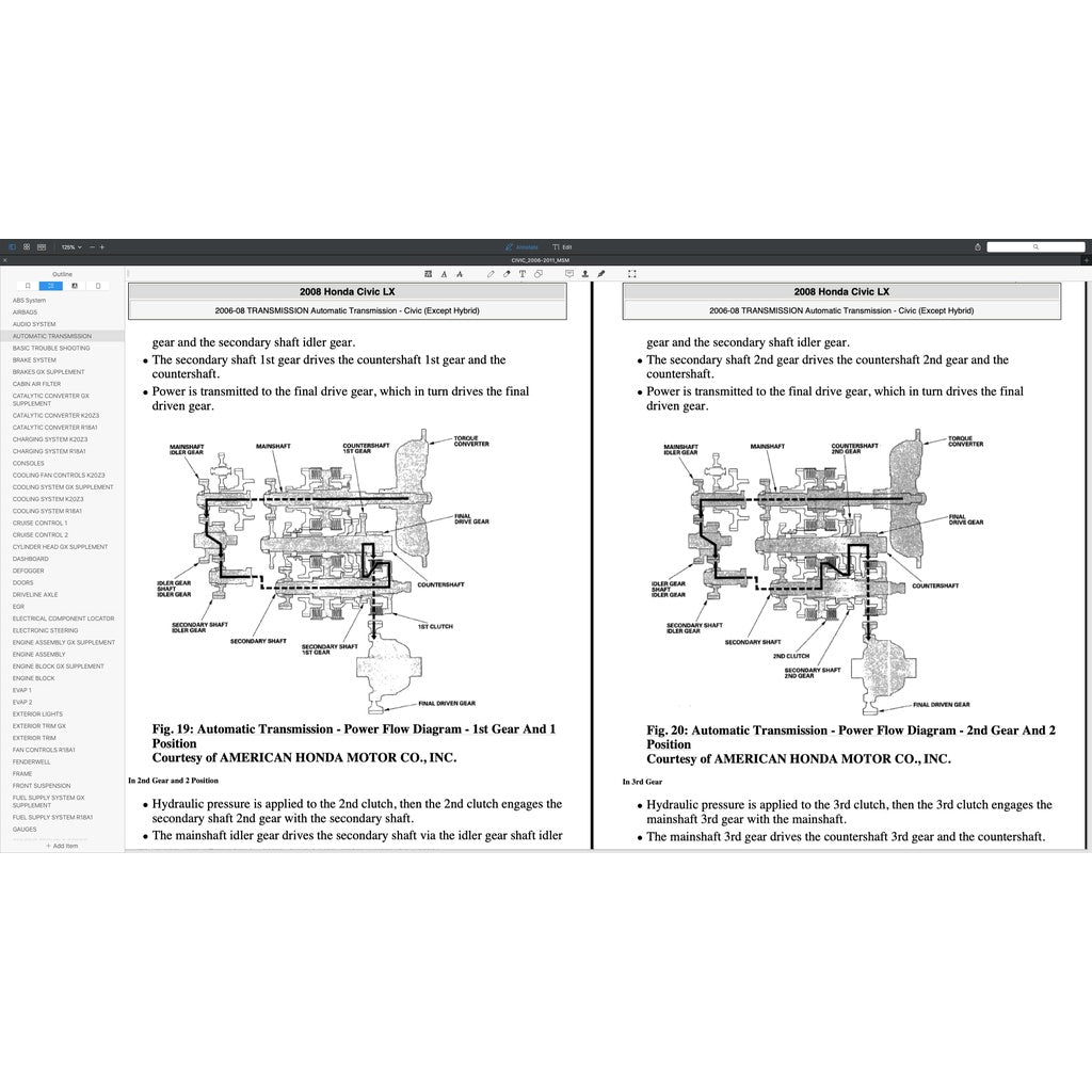 HONDA CIVIC 8 FD1 FD2, FD7, FA1, FG1, FG2, FA5, FN2 2006-2011 Full Manual Set – Repair & Maintenance Manual and Spare Parts Catalog