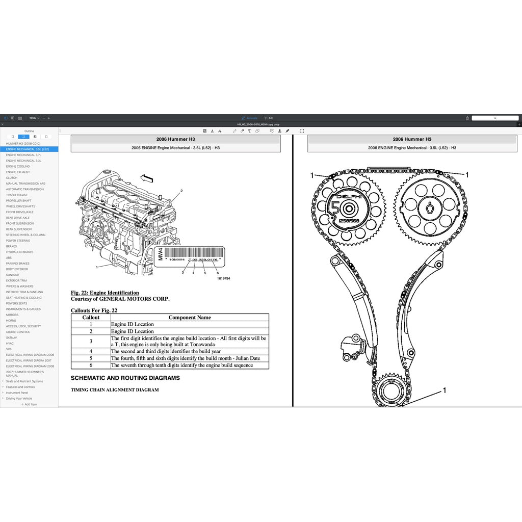 HUMMER H3 2006-2010 Full Manual Set – Repair & Maintenance Manual