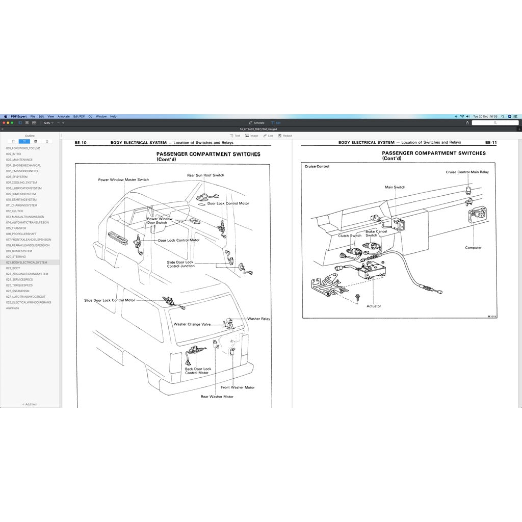 TOYOTA TOWNACE R20/30 1982-1991 Full Manual Set – Repair & Maintenance Manual