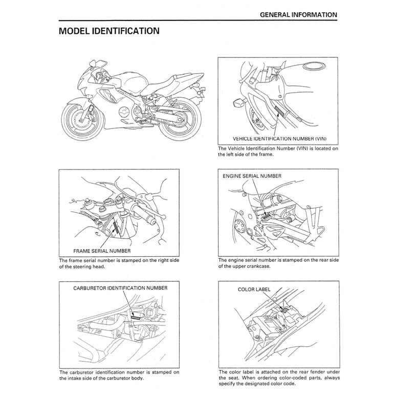 HONDA CBR600F4 1999-2000 Full Manual Set – Repair & Maintenance Manual and Spare Parts Catalog and User Handbook