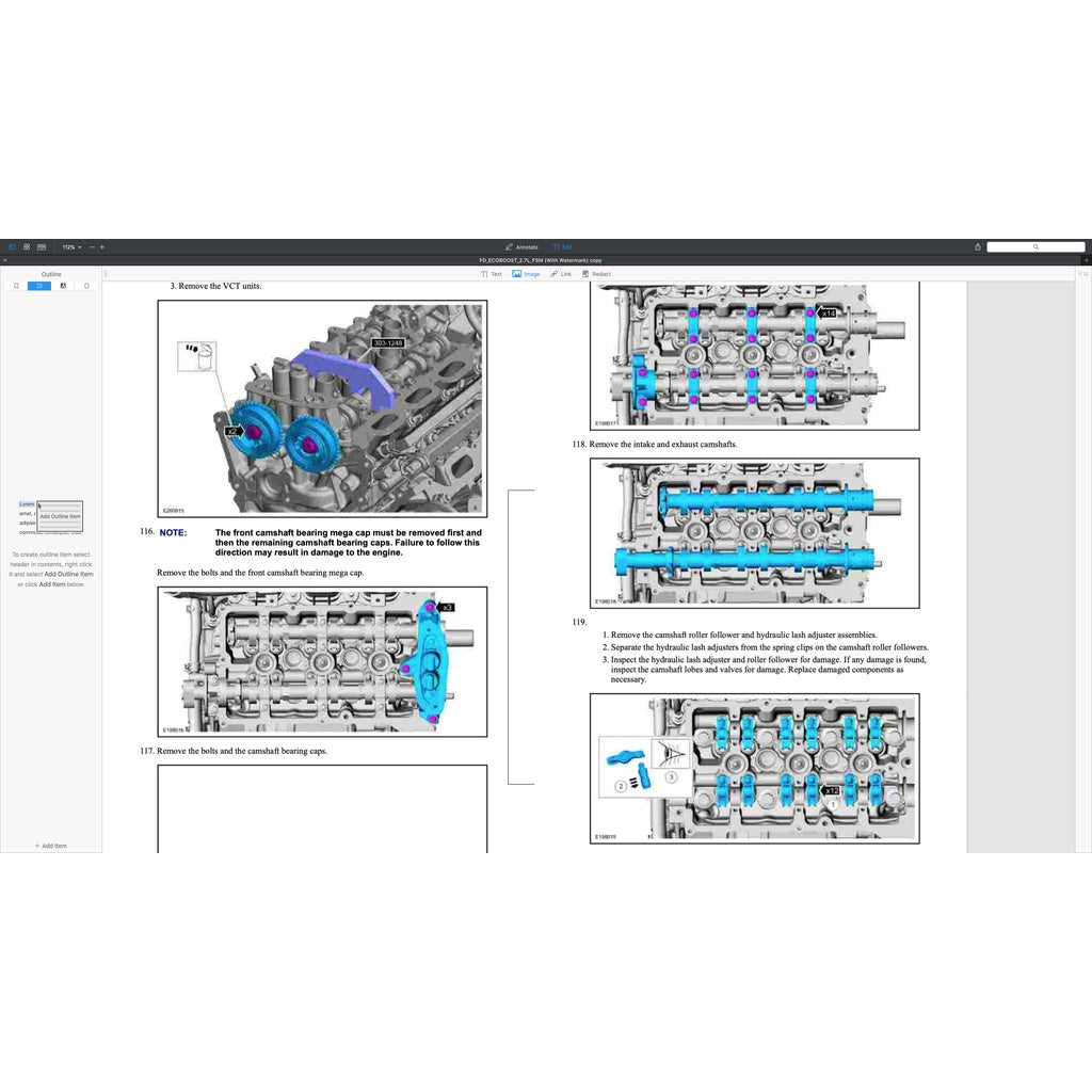 FORD 2.7L ECOBOOST ENGINE SERVICE REPAIR MANUAL
