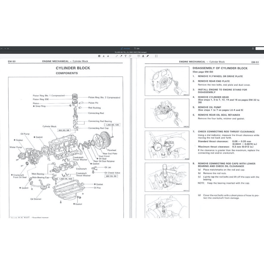 TOYOTA HIACE H50/60/70 1982-2007 Full Manual Set – Repair & Maintenance Manual