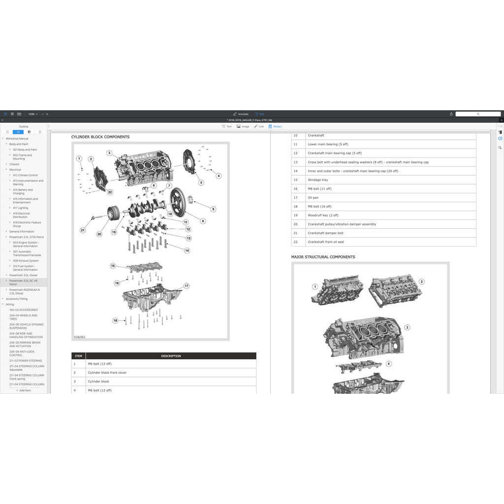 JAGUAR F-PACE X761 2016-2024 Full Manual Set – FACTORY Repair & Maintenance Manual