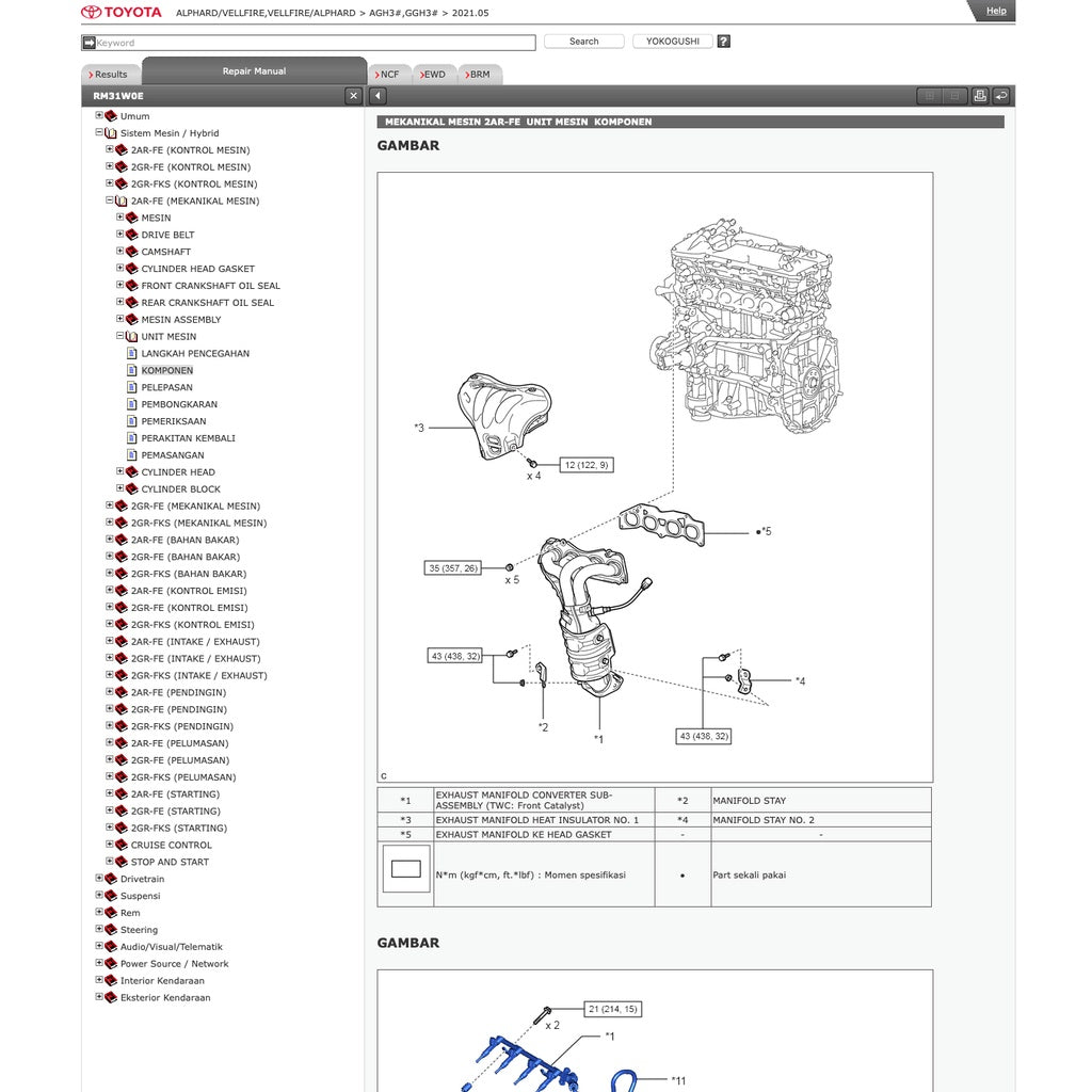 TOYOTA VELLFIRE / ALPHARD AGH30 / GGH30 2015-2021 Full Manual Set – Repair & Maintenance Manual